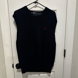 Ralph Lauren Men's V-Neck Sweater Vest in Navy